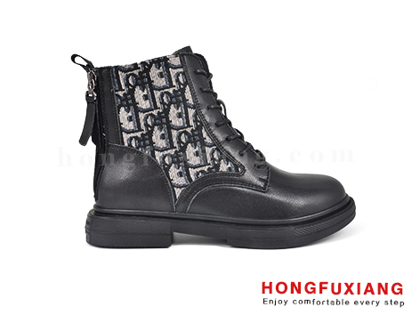 鴻福祥布鞋女鞋HL570808@黑白