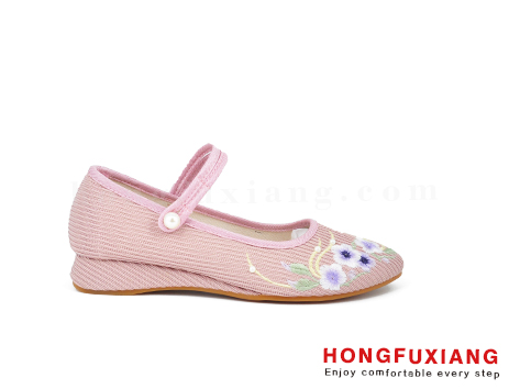 鴻福祥女鞋HL221128淺粉